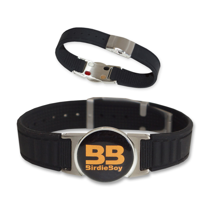 Negative Ions Bracelet with ball marker (Black or White) - Image 2