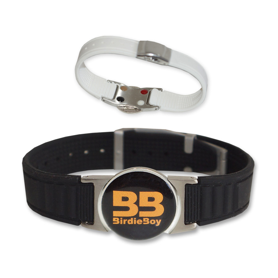 Negative Ions Bracelet with ball marker (Black or White)