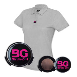 Birdie Girl Button Magnet Clip Ball Marker